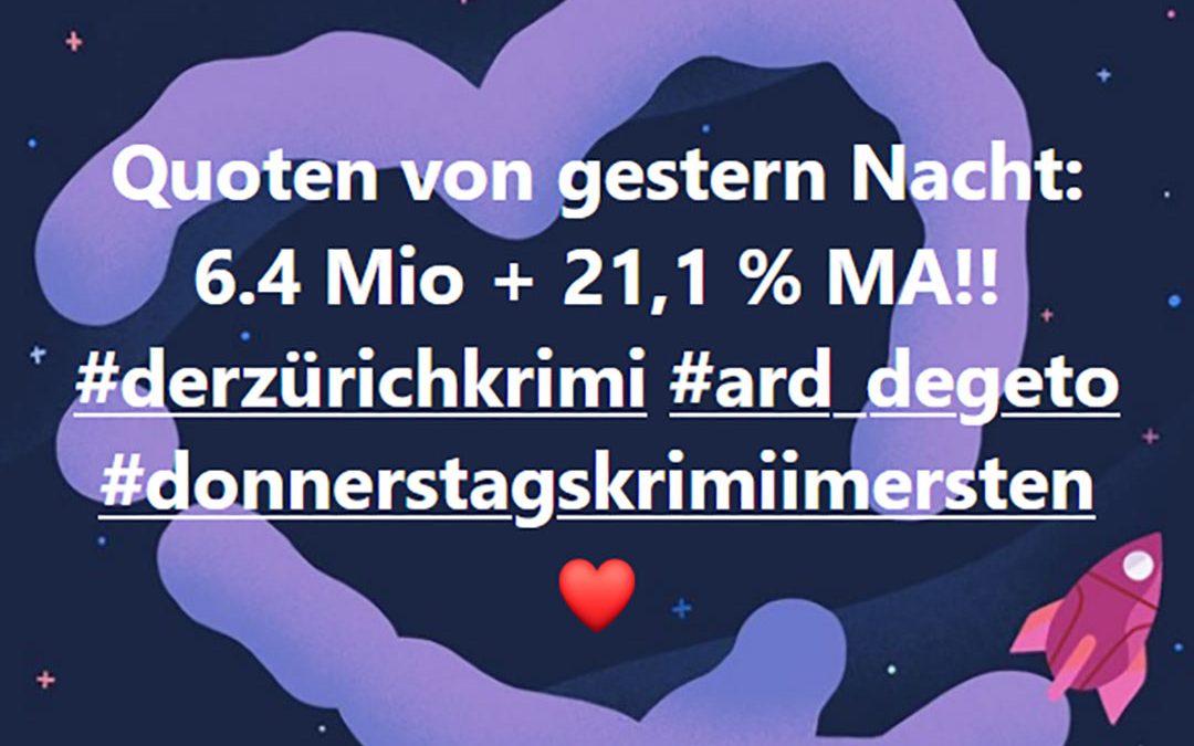 Zürich-Krimi weiterhin auf Erfolgskurs!